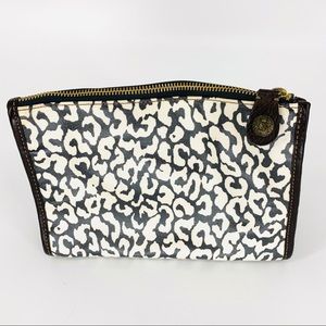 J. Crew Cheetah-leopard print dopp toiletries kit